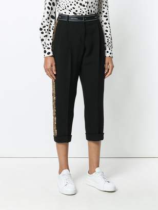 Dolce & Gabbana sequinned cropped trousers