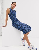 Thumbnail for your product : House of Holland logo print bodycon dress