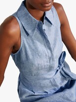 Thumbnail for your product : Boden Kate Linen Sleeveless Shirt Dress