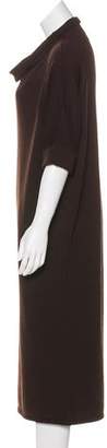 Max Mara Virgin Wool Sweater Dress Brown Virgin Wool Sweater Dress