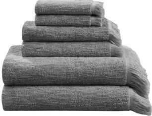 Six-piece towel set 100% cotton with high absorbency (2 bath towels (30 “x54”), 2 hand towels (16 “x28”), and 2 wash towel (13 “x13”))