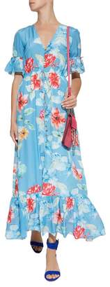 Athena Procopiou Floral Button Dress