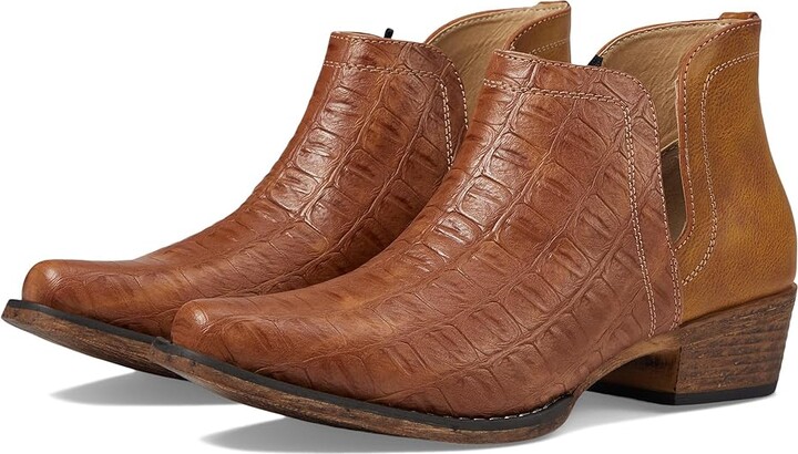 Roper Ava Caiman Cowboy Women's Boots Tan : 6.5 B - Medium, Leather