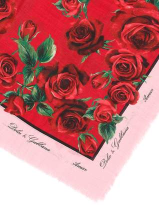 Dolce & Gabbana Maxi Roses Scarf