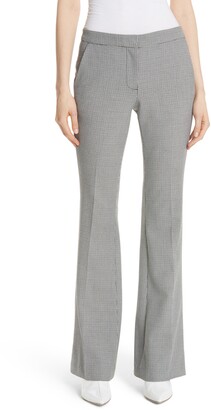 black slim bootcut trousers