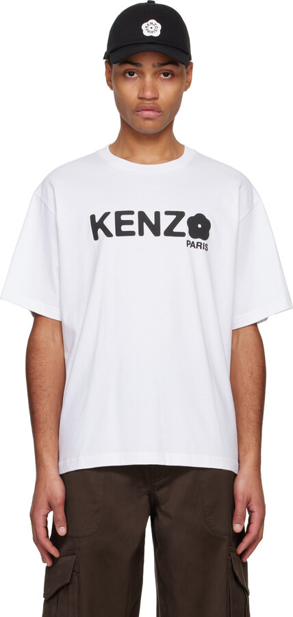 Kenzo White Paris Oversize Boke Flower 2.0 T-shirt