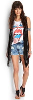 Thumbnail for your product : Forever 21 faux leather fringed vest