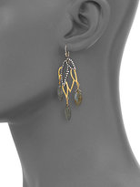 Thumbnail for your product : Alexis Bittar Elements Phoenix Labradorite & Crystal Leaf Marquis Chandelier Earrings