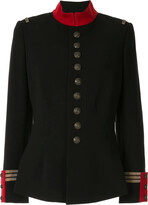 ralph lauren wool blend officer's coat