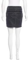 Thumbnail for your product : Christian Dior Leather-Accented Mini Skirt