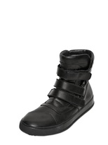 Thumbnail for your product : Bruno Bordese Velcro Nappa Leather High Top Sneakers