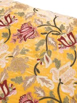 Thumbnail for your product : Anke Drechsel Floral-Embroidered Velvet Cushion