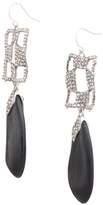 Thumbnail for your product : Alexis Bittar Black Lucite & Crystal Cutout Dangle Drop Earrings