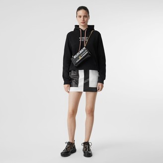 Burberry Embroidered Logo Cotton Oversized Hoodie