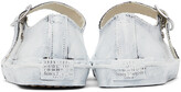 Thumbnail for your product : Maison Margiela White & Black Painted Buckled Ballerina Flats