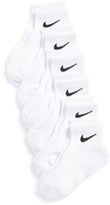 Thumbnail for your product : Nike 'Performance' Quarter Socks (6-Pack) (Little Kid)