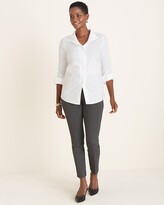Thumbnail for your product : So Slimming Juliet Textured Dot Ankle Pants
