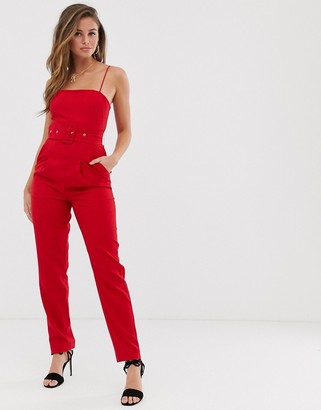 C/Meo as long as belted jumpsuit