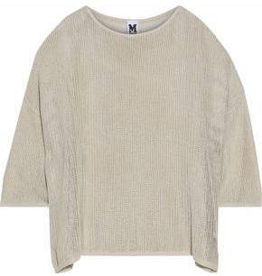 M Missoni Metallic Open-knit Sweater