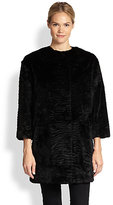 Thumbnail for your product : Dawn Levy Catina Textured Rabbit Fur Jacket