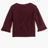 Thumbnail for your product : J.Crew Crewneck sweater with fringe