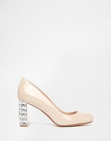 Thumbnail for your product : Dune Jewel Heel Patent Court Shoe