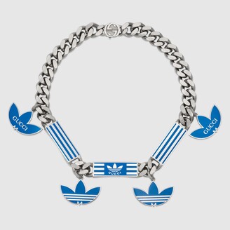 Gucci adidas x gourmette necklace with enamel - ShopStyle