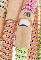 Thumbnail for your product : Carolina Bucci Twister set of three rose gold-plated and silk bracelets