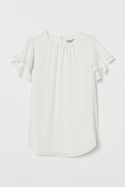 Thumbnail for your product : H&M Flutter-sleeved chiffon blouse