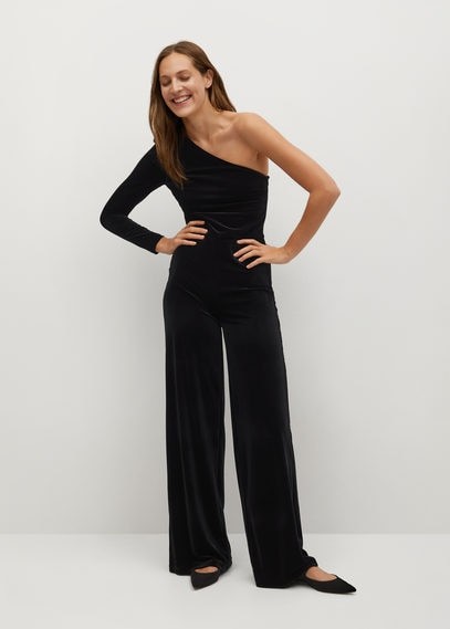 mango jumpsuit velvet
