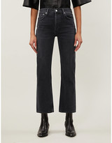 Thumbnail for your product : AGOLDE Riley straight cropped mid-rise jeans
