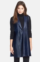 Thumbnail for your product : Lafayette 148 New York Calf Hair & Leather Vest