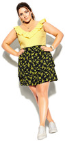 Thumbnail for your product : City Chic Sun Floral Skirt - black