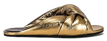 balenciaga gold sandals