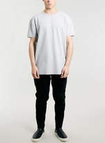 Thumbnail for your product : Topman Grey Raw Edge Skater T-Shirt