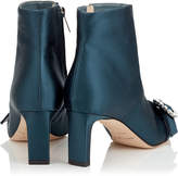 Thumbnail for your product : Jimmy Choo HANOVER 65 Dusk Blue Booties with Crystal Buckle
