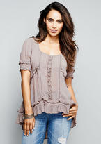 Thumbnail for your product : Alloy Piper Ruffle-Front Blouse