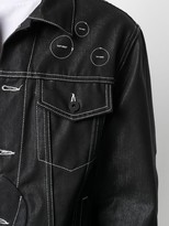 Thumbnail for your product : Off-White Arrow-print denim jacket