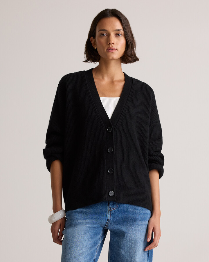 Black Boyfriend Cardigan ShopStyle