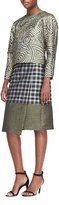 Thumbnail for your product : Suno Midi Asymmetric Combo Wrap Skirt