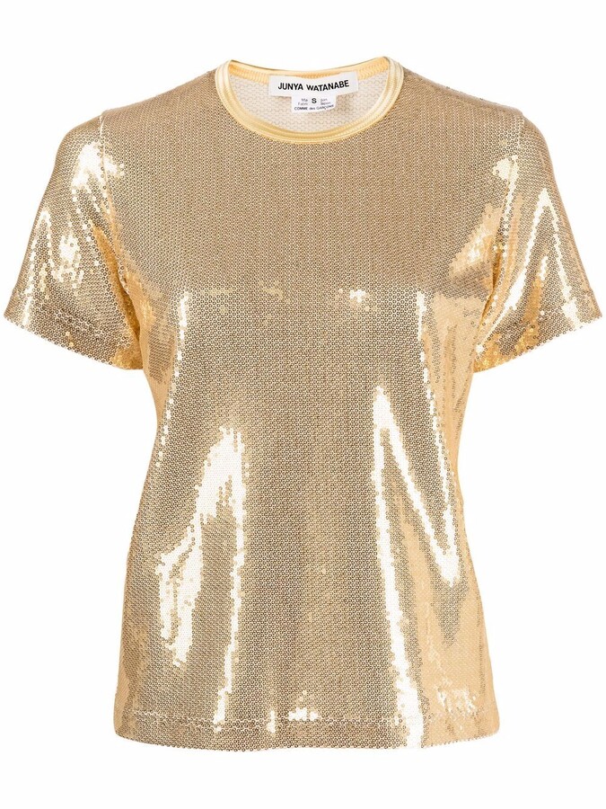 Metallic Gold Shirt | Shop the world's largest collection of fashion |  ShopStyle