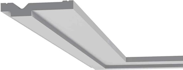 2-3/4 in. x 1/2 in. x 78-3/4 in. Primed White Plain Polystyrene Crown Moulding (42-Pack)