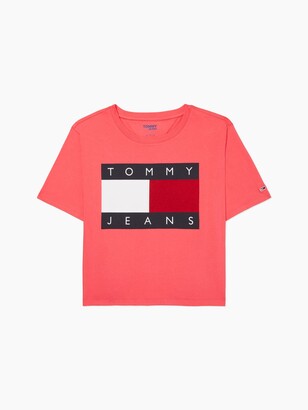 Tommy Hilfiger Classic Cropped Flag T-Shirt - ShopStyle