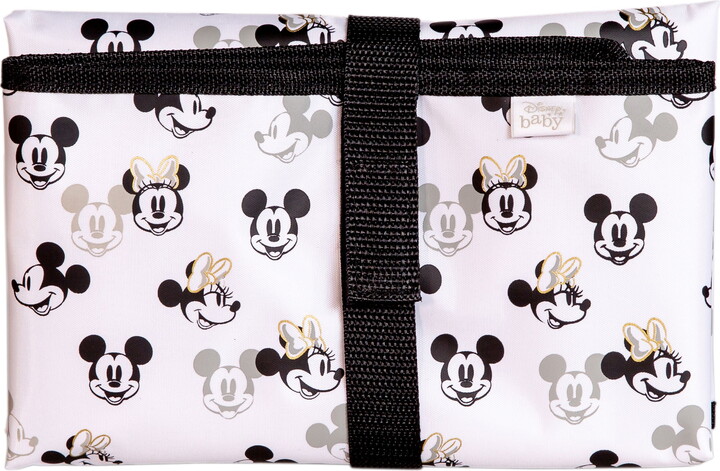 J L Childress Disney Baby by Full Body Portable Changing Pad, Extra-Large, Waterproof, Mickey Minnie Ivory