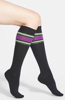 Thumbnail for your product : Hot Sox Athletic Stripe Knee High Socks