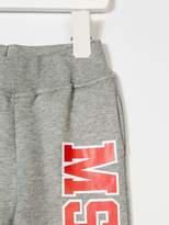 Thumbnail for your product : MSGM Kids logo print track pants