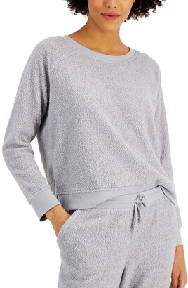 Alfani Sherpa Pajama Top, Created for Macy's