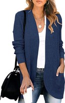 Navy Blue Open Cardigan | Shop the world's largest collection of 