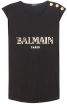 Balmain T-shirt En Coton Imprimé à Or 