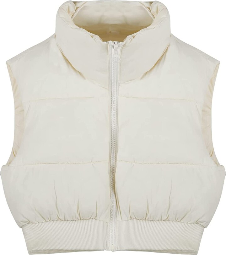 JGOIN Women Cropped Puffer Vest ShopStyle Jackets